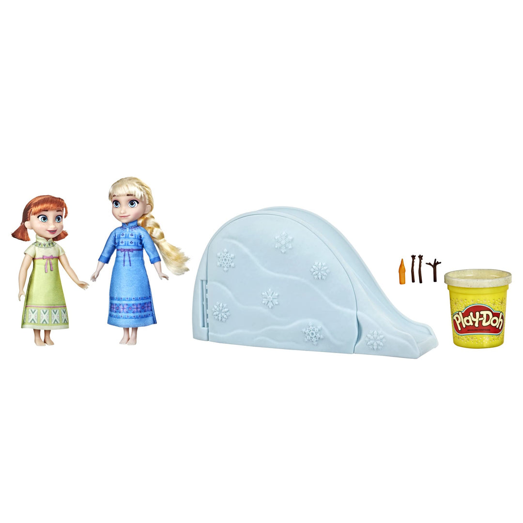 Hasbro Die Eiskönigin Spass im Schnee mit ELSA &amp; Anna, Play-Doh Spielset, Junge Anna und ELSA F3525