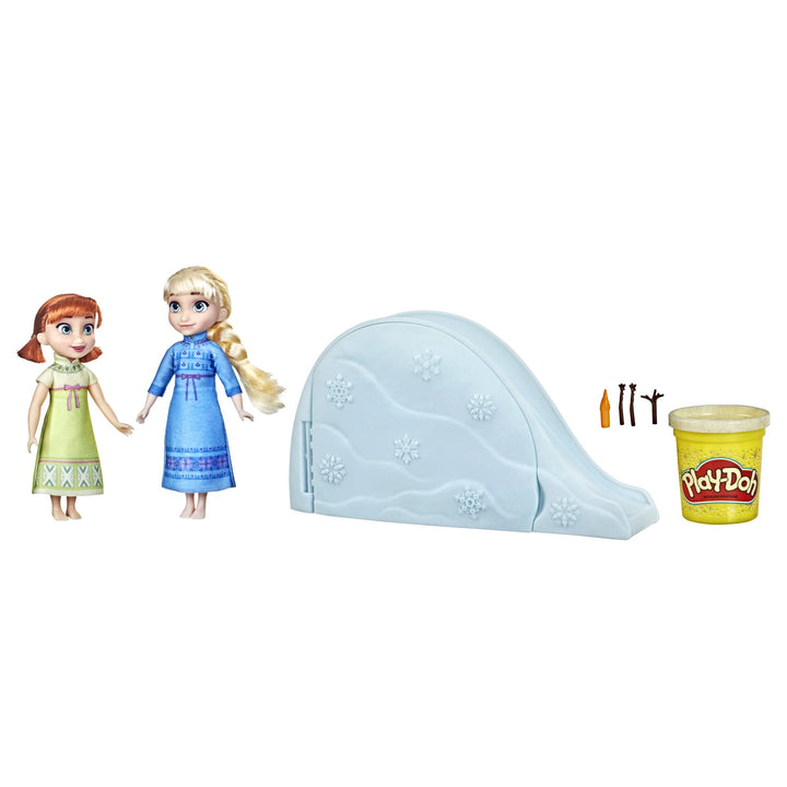 Hasbro Die Eiskönigin Spass im Schnee mit ELSA &amp; Anna, Play-Doh Spielset, Junge Anna und ELSA F3525