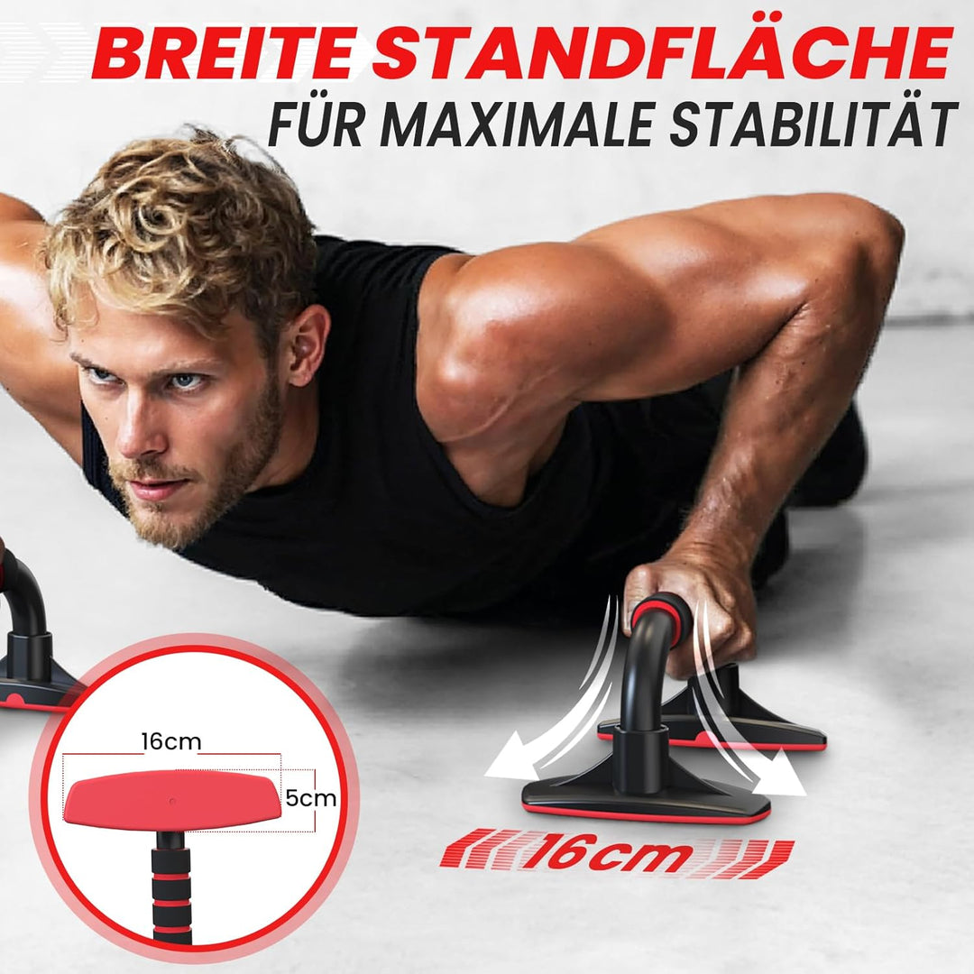 FUNFLEX Liegestützgriffe für effektives Oberkörpertraining - Push-up Bars mit rutschfestem Griff & s