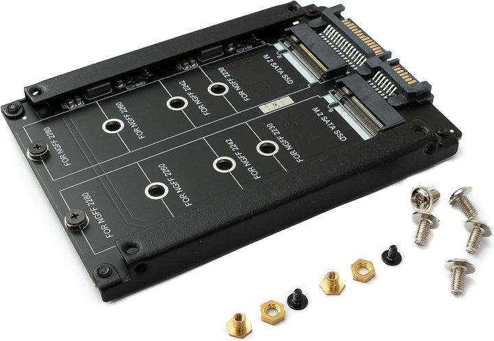 System-S NGFF B+M Key Adapter 2X M.2 SSD Karte zu 2,5 Zoll SATA Combo HDD