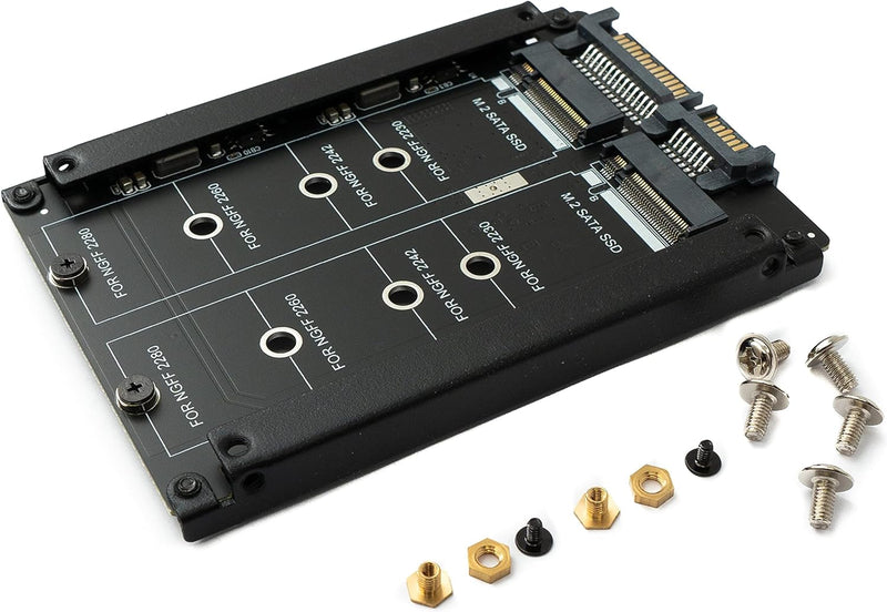 System-S NGFF B+M Key Adapter 2X M.2 SSD Karte zu 2,5 Zoll SATA Combo HDD