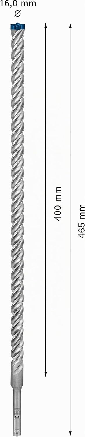 Bosch Professional 1x Expert SDS plus-7X Hammerbohrer (für Stahlbeton, Ø 16,00x465 mm, Zubehör Bohrh