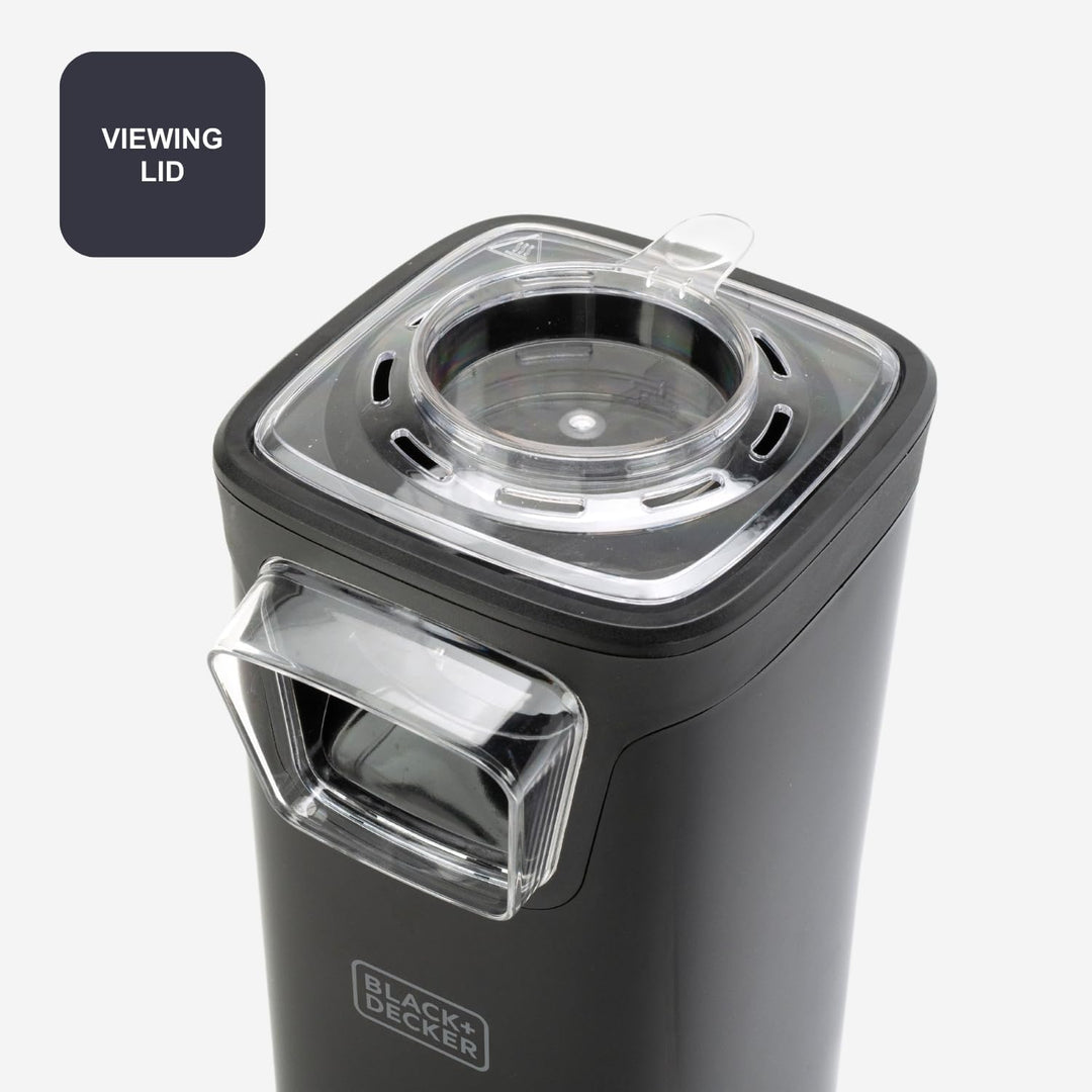 BLACK + DECKER BXPC1100E - Popcorn-Maker, 1100W, ölfreier Popcorn-Maker, kompaktes Format, schnell f