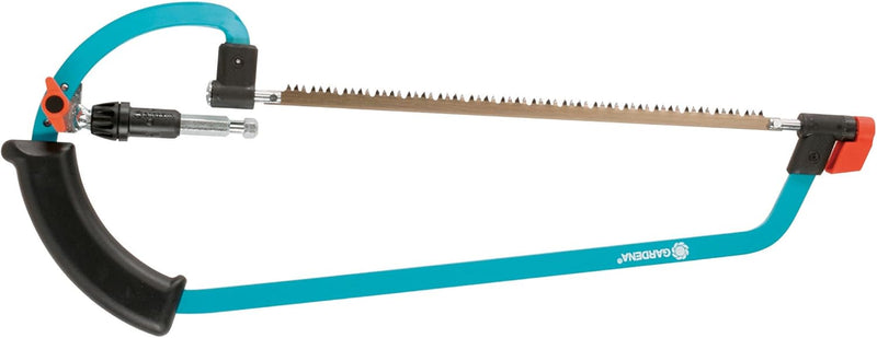 Gardena combisystem-Bügelsäge: Handsäge-Sägeblatt um 360° drehbar, verdrehsichere Sägeblattarretieru
