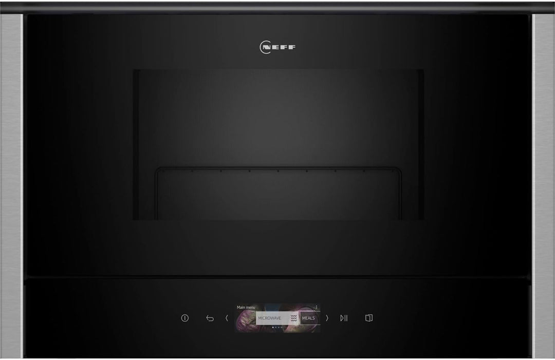 NEFF NR4GR31N1, N 70, Einbau-Mikrowelle, Integrierbare Mikrowelle mit Grill 40 x 60cm, Full Touch TF