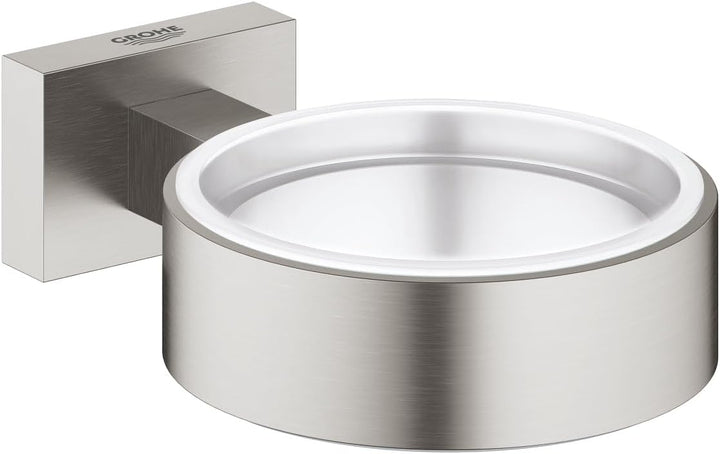 GROHE 40508DC1 Essentials Cube Halter, supersteel, Supersteel