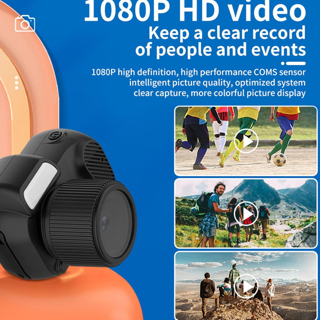 Digitalkamera, 2 MP Ultra HD 160° Weitwinkel-Farbbildschirm, 180 MAh Tragbare Kinderkamera mit Armba