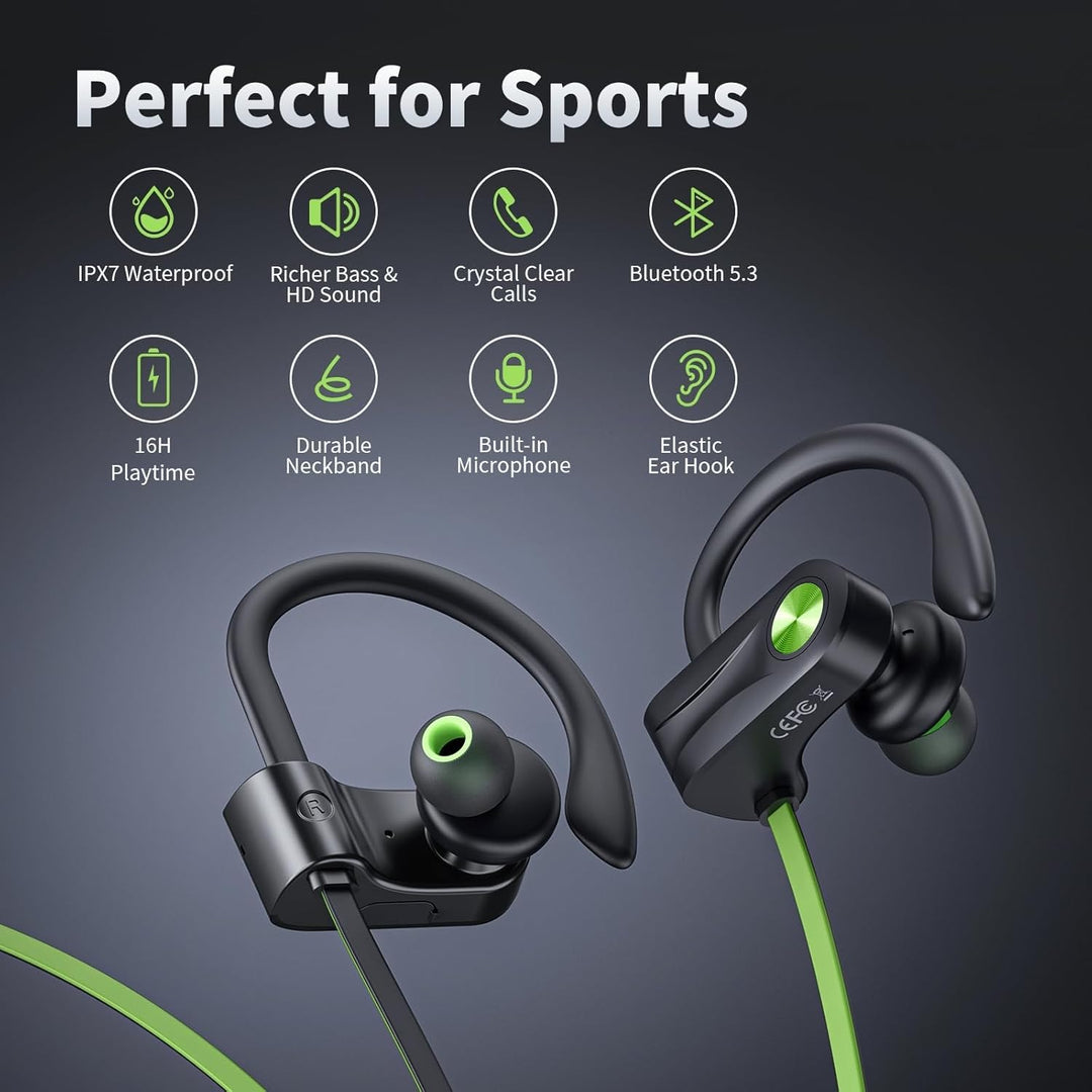 Bluetooth Kopfhörer Kabellos Ohrhörer mit Bluetooth 5.3 Wireless HD Deep Bass Stereo Sound Isolation