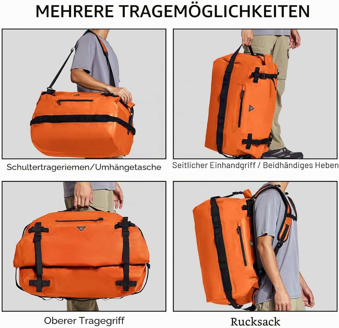 Haimont wasserdichter Rucksack, vielseitig wasserdicht Tasche, Dry Bag komfortabel, RollTop, Strand,
