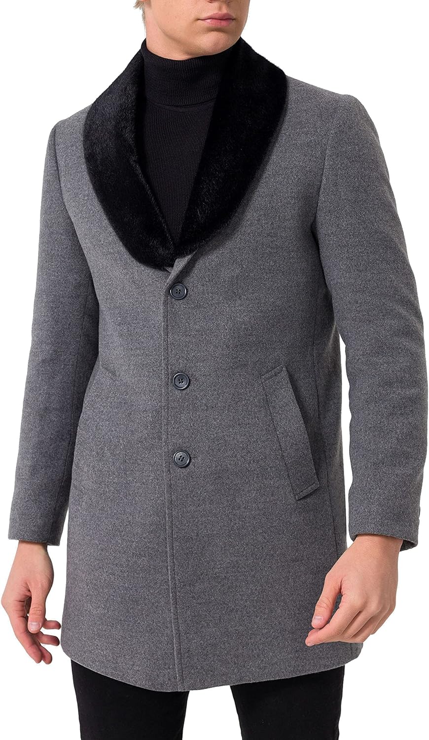 Red Bridge Herren Jacke Trenchcoat Mantel L Grau, L Grau