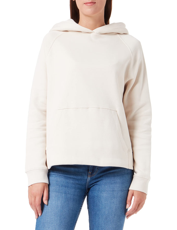camel active Damen Sweathoodie mit Kängurutasche XS Creme, XS Creme