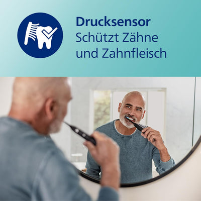 Philips Sonicare ProtectiveClean 5100 elektrische Zahnbürste, Schallzahnbürste mit 3 Putzmodi, Druck