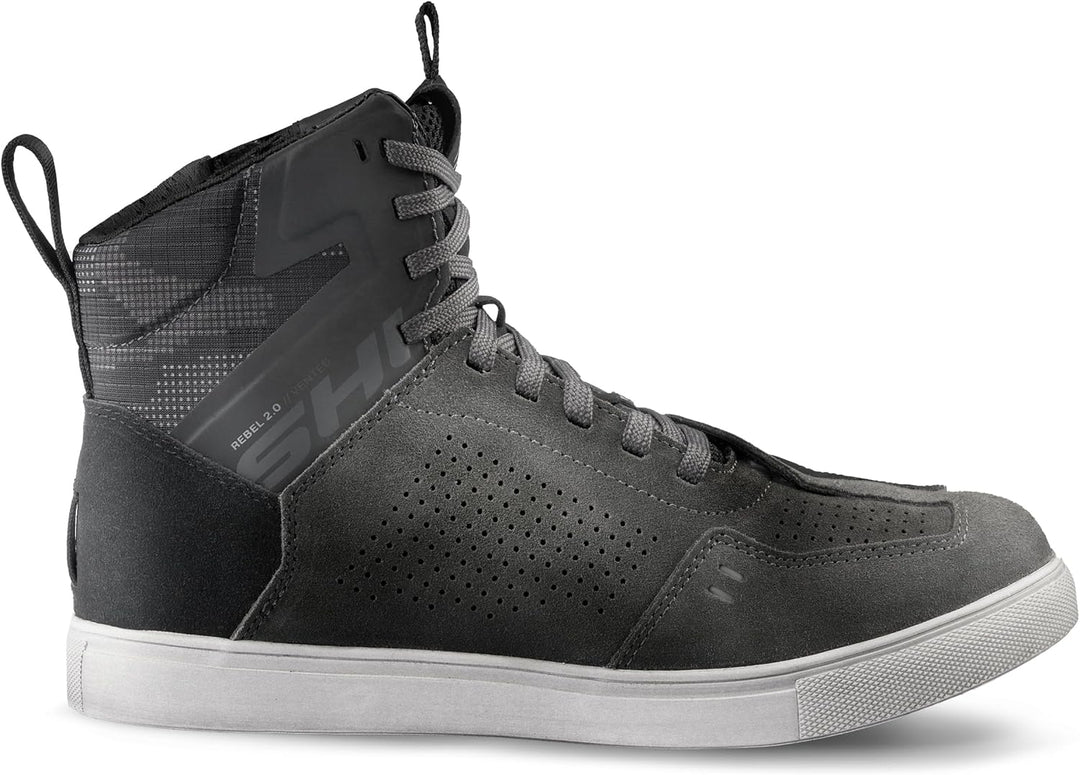 SHIMA Rebel 2.0 Motorrad Schuhe Herren Leder Belüftet Motorradstiefel Protektoren Sneaker Rutschfest