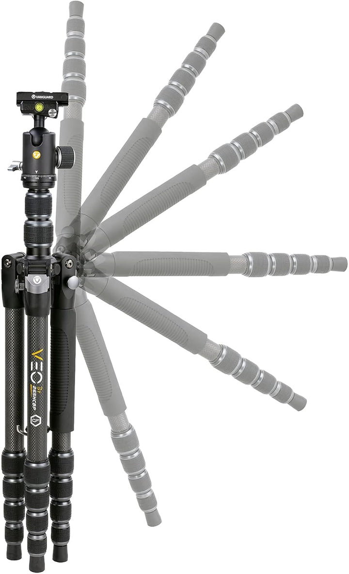 Vanguard Veo 3T 235CBP - Reisestativ mit Kugelkopf, Kugel