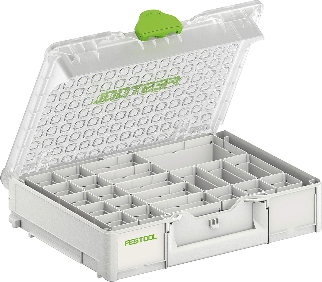 Festool Systainer³ Organizer SYS3 ORG M 89 22xESB (mit Einsatzboxen verschiedene Grössen) Transparen