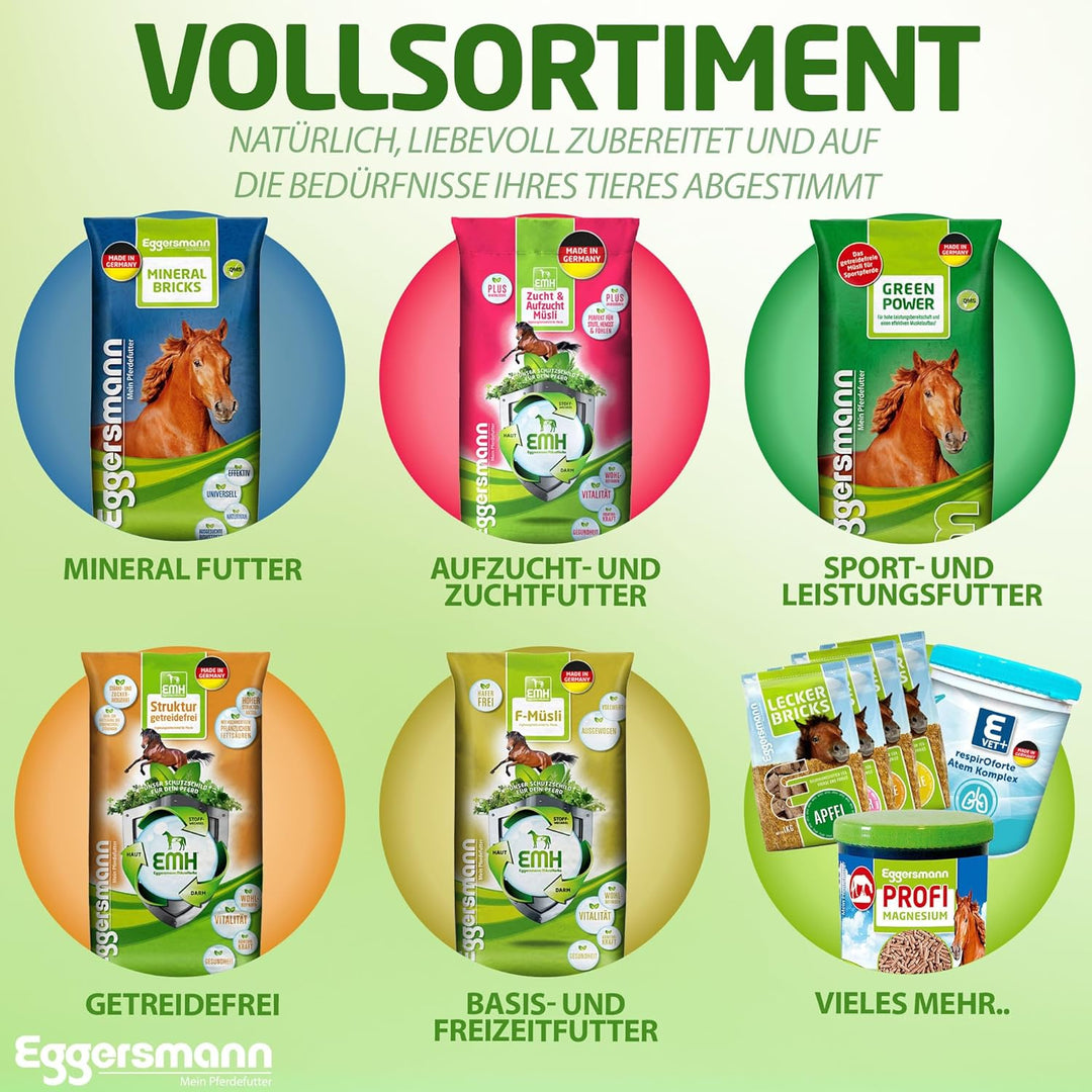 Eggersmann EMH Zucht Müsli 20kg – Pferdemüsli für Zuchtpferde – Ergänzungsfutter für Zuchtstute und