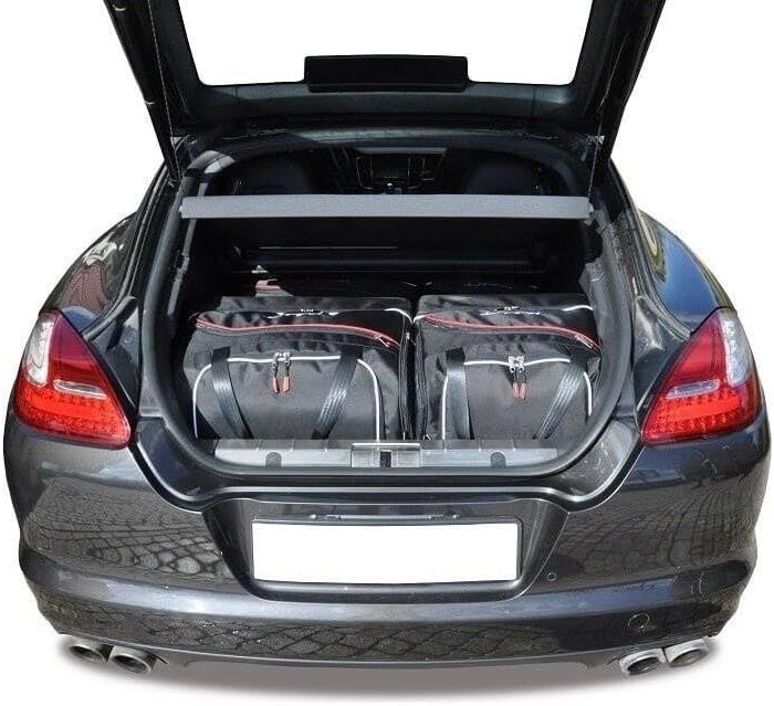 KJUST Kofferraumtaschen 4 STK kompatibel mit Porsche Panamera I (970) 2010-2016