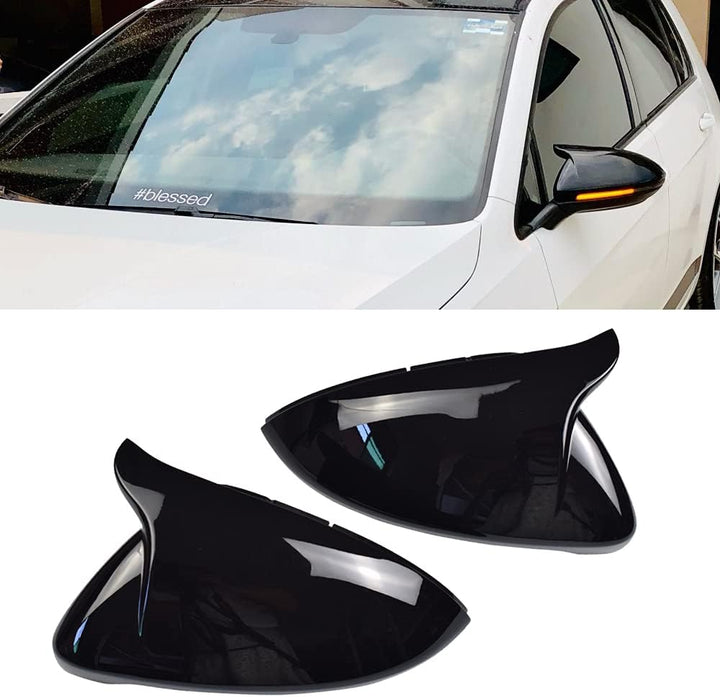 1 Paar Spiegelkappen Links Rechts Seitenspiegel Abdeckkappen für Golf MK7 7.5 GTI 7 Golf 7 R