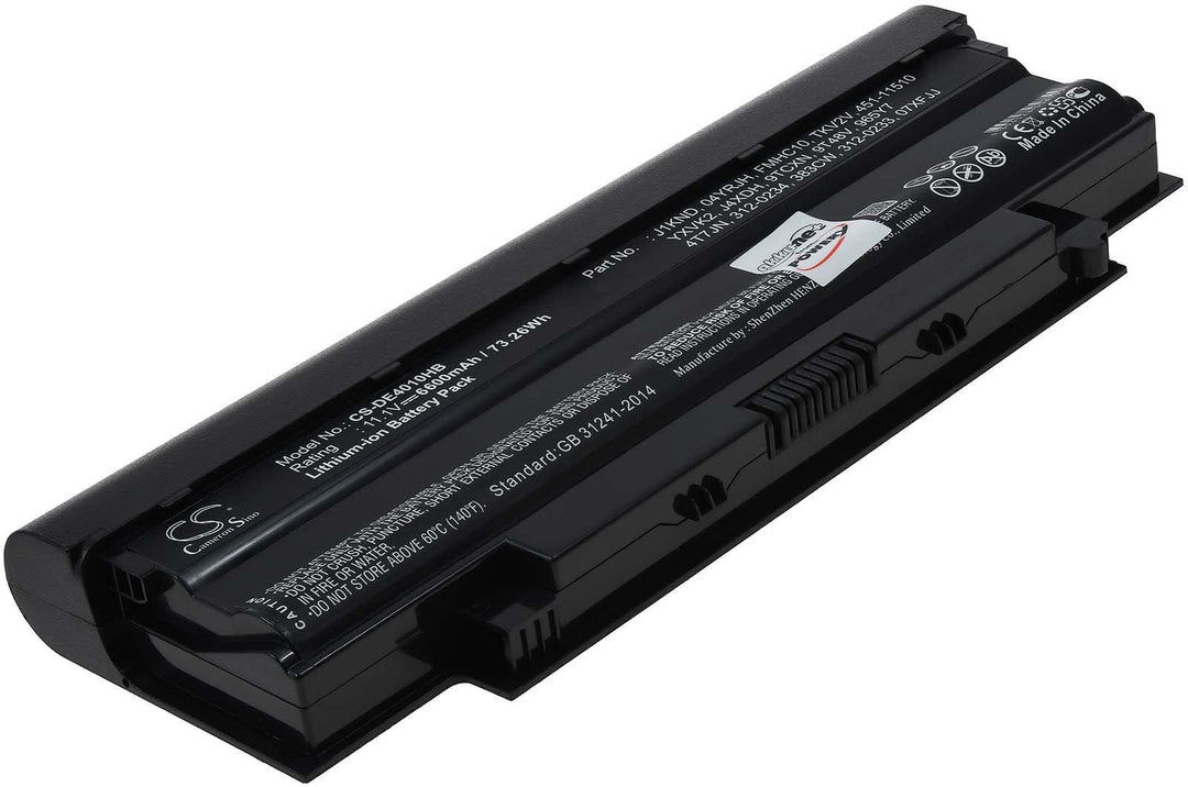 Akku für Dell Typ 312-0233 6600mAh, 11,1V, Li-Ion