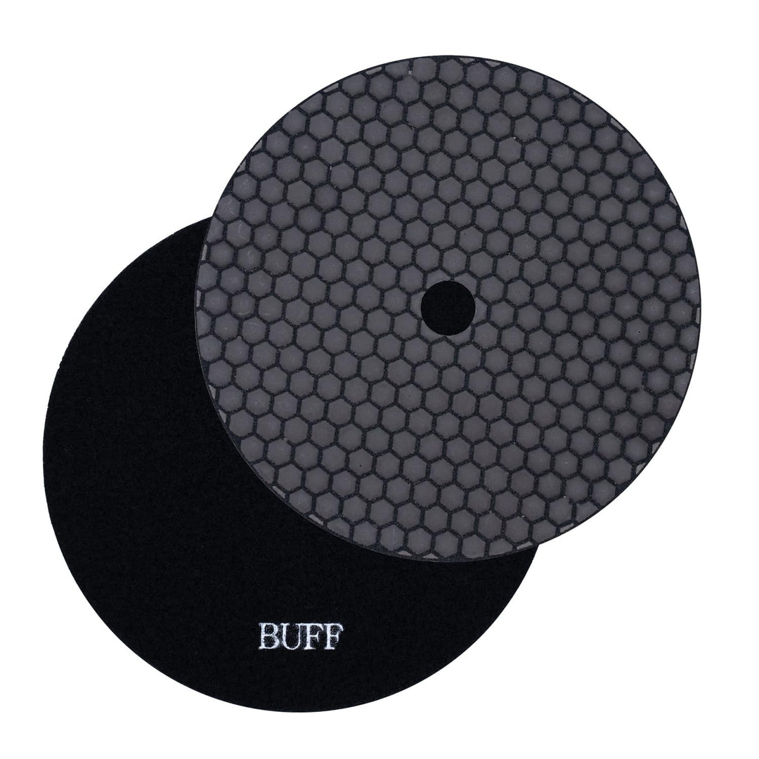 EDW Profi Diamant-Schleifpad für Trockenschliff, D = 230 mm, Körnung Polierer, Klettaufnahme, für Na