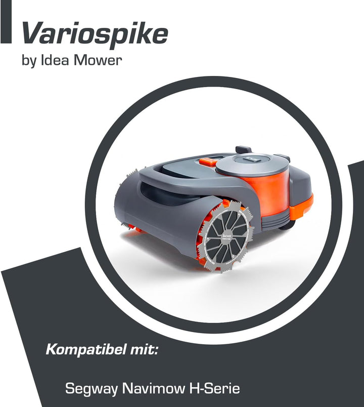 Idea Mower Variospike Mähroboter Spikes Kompatibel mit Navimow Segway H-Serie Aus Edelstahl und Alum