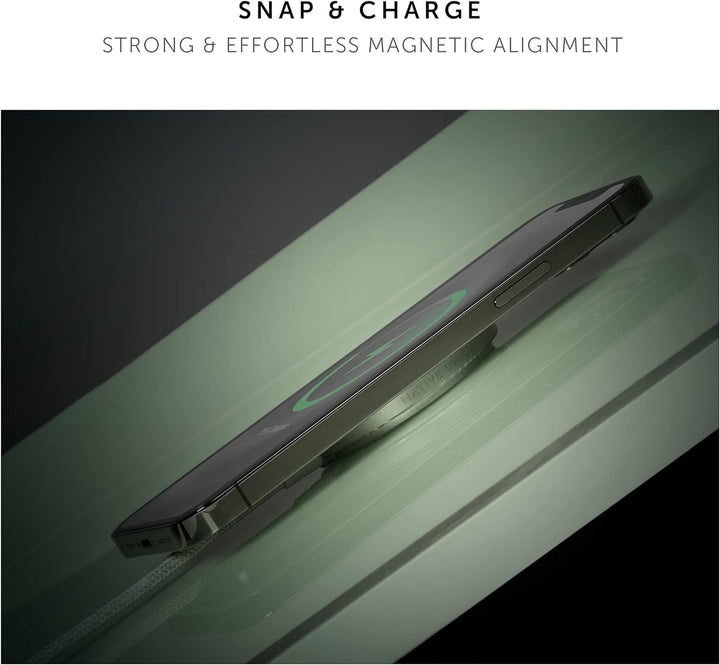 Native Union Snap Magnetisches Kabelloses Ladegerät–MagSafe-Kompatibel für iPhone 14 & iPhone 13 – I