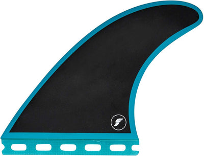 Futures R6 Honeycomb Thruster Fin Teal Black M, Teal Black M