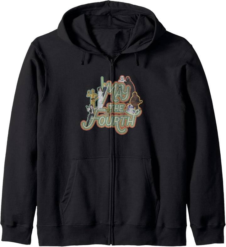 Star Wars May The Fourth Be With You Character Collage Kapuzenjacke