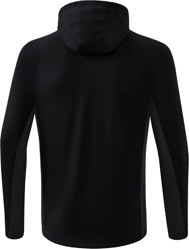 Erima Unisex Liga Star Trainingsjacke mit Kapuze XL Schwarz/Weiss, XL Schwarz/Weiss