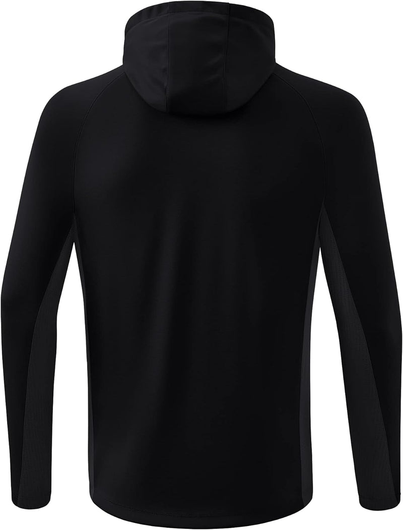 Erima Unisex Liga Star Trainingsjacke mit Kapuze XL Schwarz/Weiss, XL Schwarz/Weiss