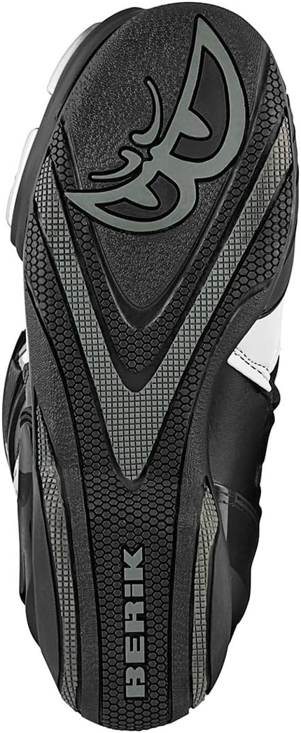 Berik Donington Motorradstiefel, schwarz/weiss, 48 48 EU Schwarz Weiss, 48 EU Schwarz Weiß