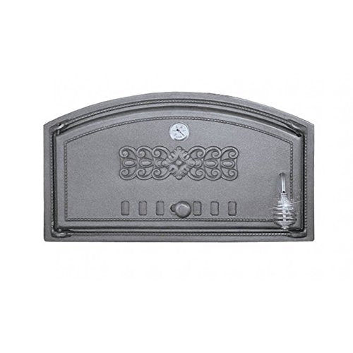 Sellon24® Backofentür aus Gusseisen Ofentür Pizzaofentür Steinofentür Brotofen H1003