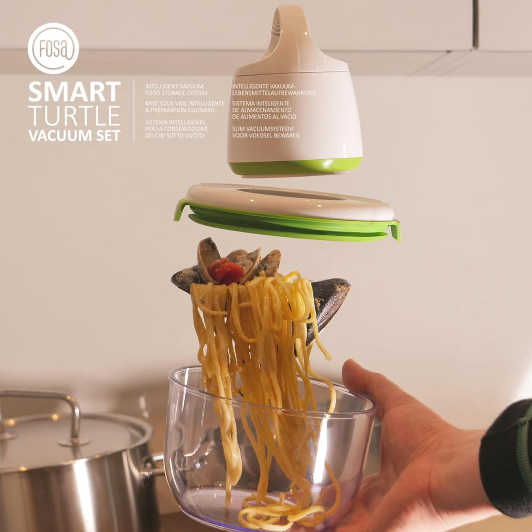 FOSA MADRID MINI-STARTER-SET 3-teilig - MC30000 – Smarte Vakuum-Lebensmittelaufbewahrung – Vakuumpum