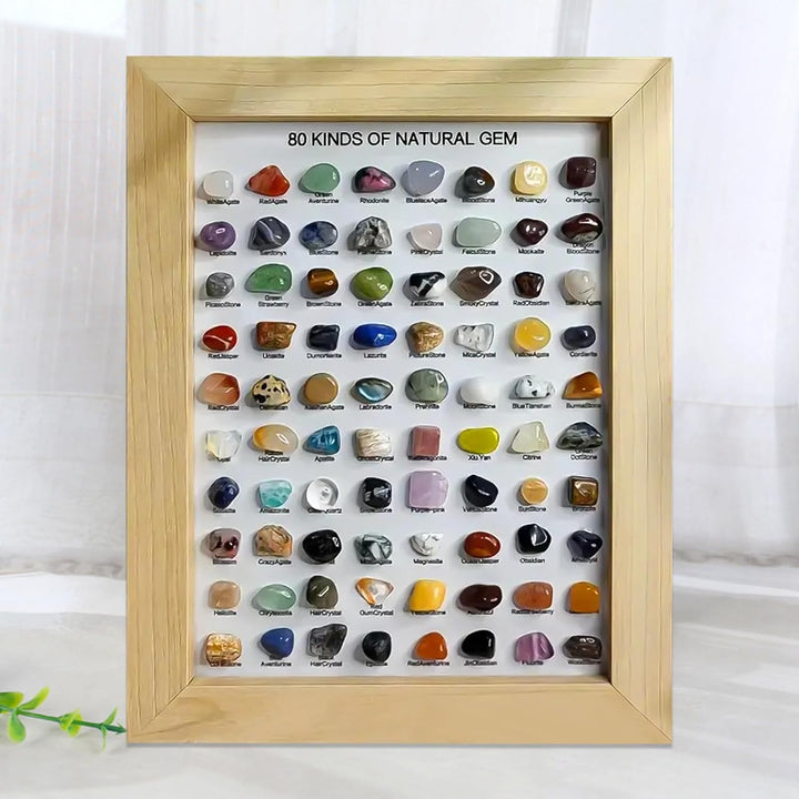Edelsteine Set, 80/100 Mineralien Edelsteinen, Natürliche Kristalle Edelstein Sammeln, Edelsteinsamm