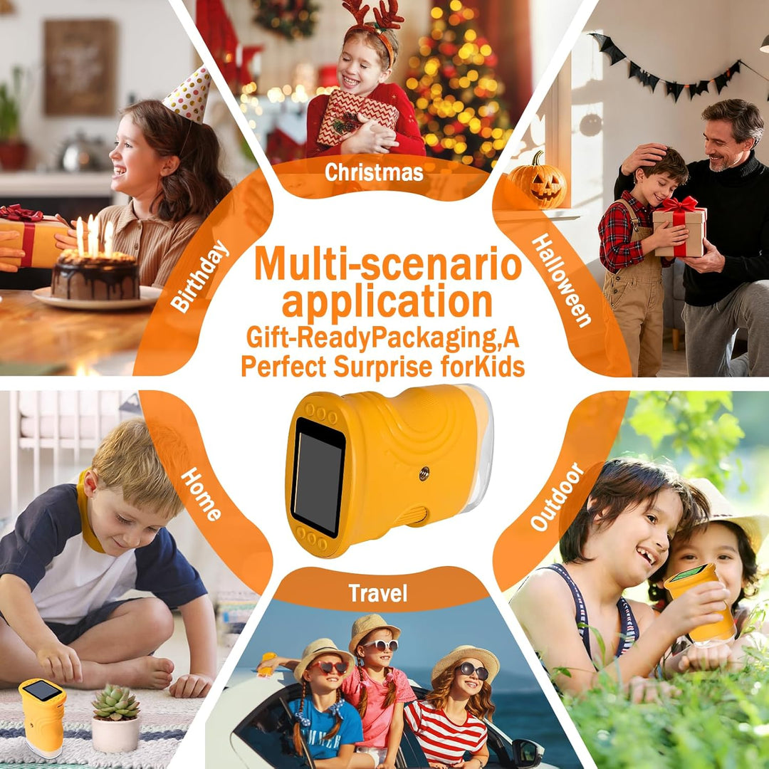LURICO Digitales Mikroskop für Kinder, 1000X tragbares Taschenmikroskop mit 4K 2.0" Bildschirm Kinde