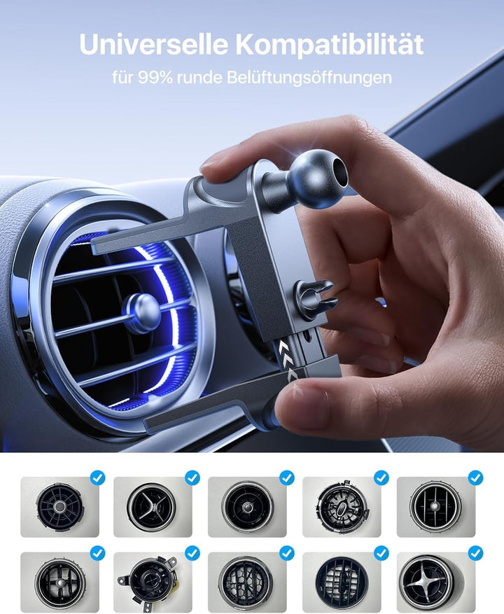 andobil Handyhalterung Auto für MagSafe Autohalterung Runde lüftung[20xN56 Stärkste Magnete]Magnet K