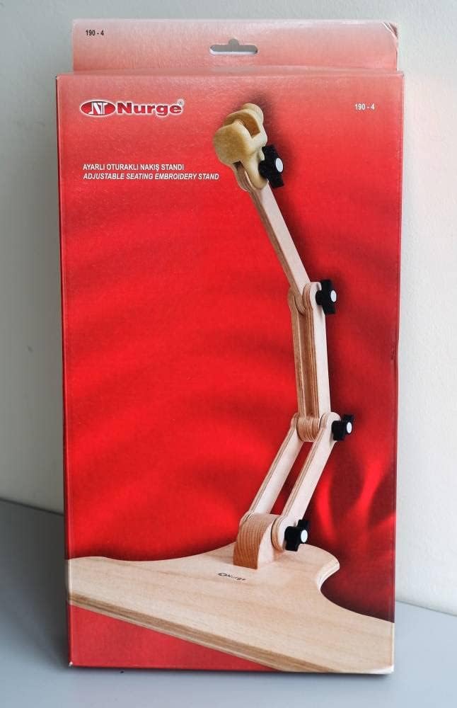 Nurge Verstellbarer Stickerei Tischständer Kreuzstich Hoop Ständer Stickrahmen Halter Handpoliert Na