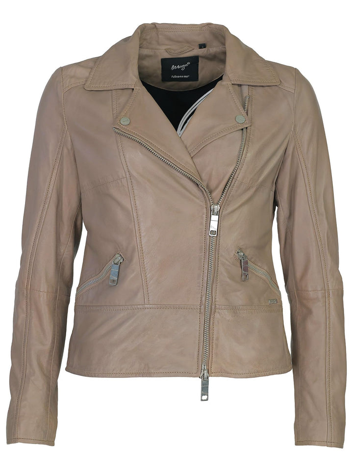 MAZE Damen Lederjacke 4202129 S taupe, S taupe