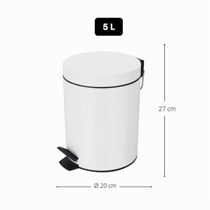Spirella - Treteimer aus Edelstahl Modell Sydney - Modernes Design, Einfache Öffnung, Herausnehmbare