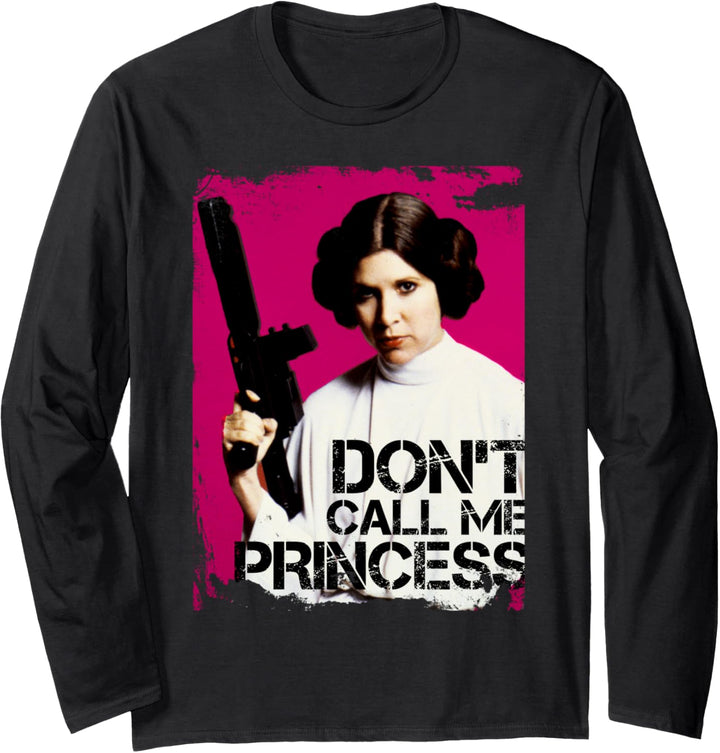 Star Wars Princess Leia Don't Call Me Princess Portrait Langarmshirt