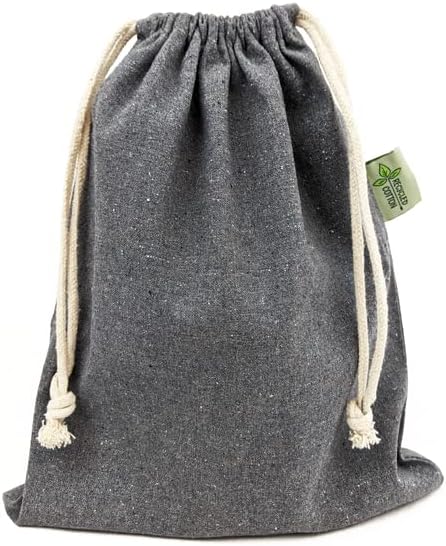 Cottonbagjoe Beutel aus recycelte Baumwolle mit Kordelzug | 25 x 30 cm | unbedruckt | Kosmetikbeutel