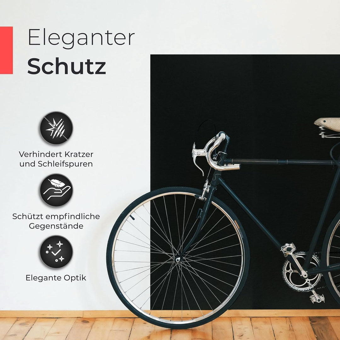 Selbstklebender Wandschutz aus Filz, 9mm extra stark, 1-3 Stück, je 118x59cm, Wandverkleidung, Garag