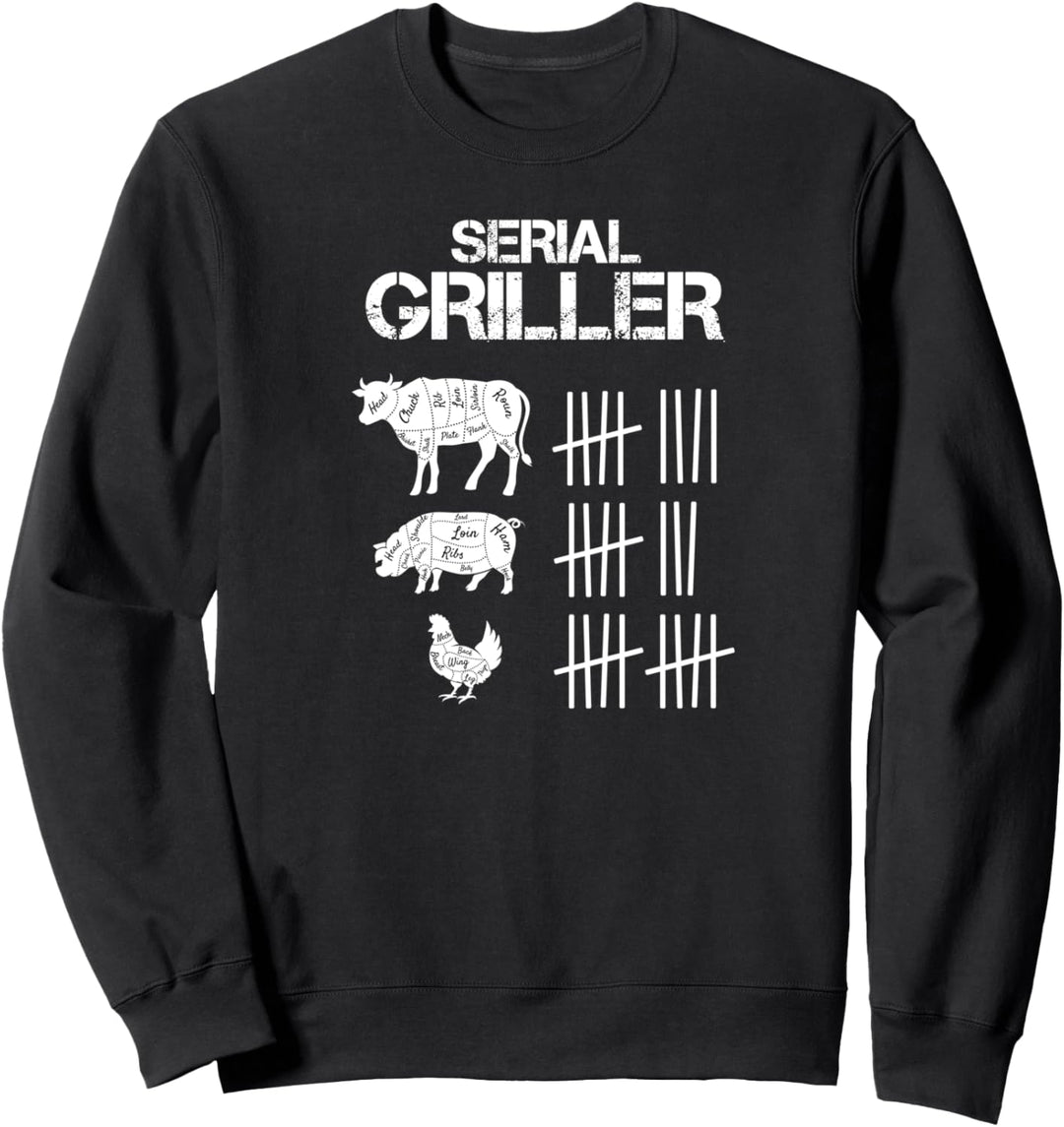 Serien Griller Grillmeister Lustiges Grill Männer Sweatshirt
