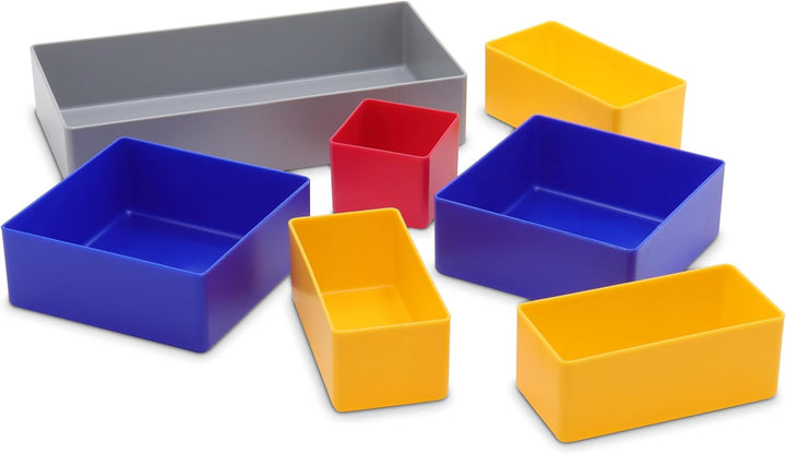 Schubladen Einsatzkasten Mix Set, verschiedene Grössen & Farben, Schubladeneinsätze, Kleinteilesorti