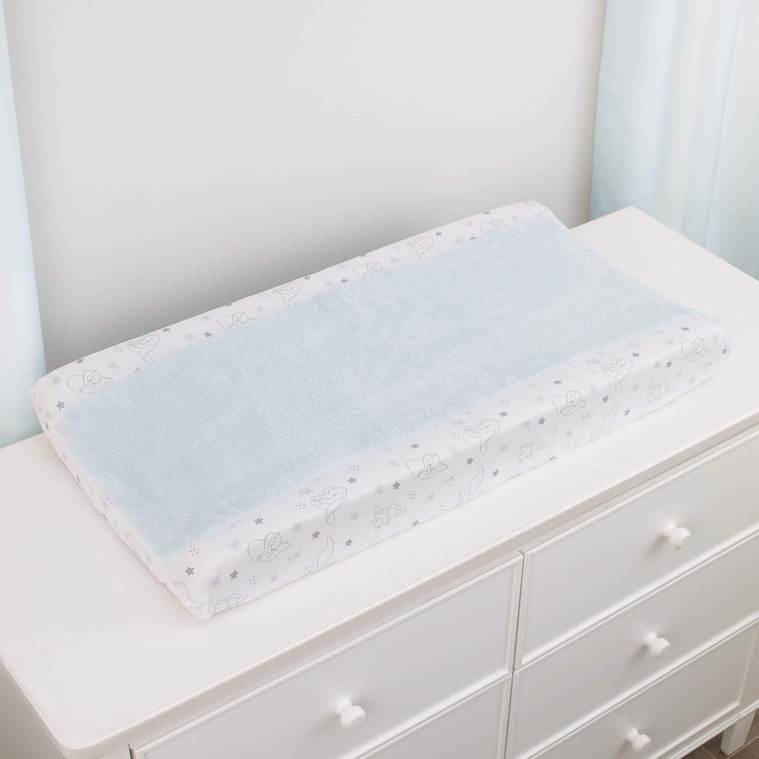 Disney Dumbo Shine Bright Little Sta Aqua, Grey & White Super Soft Wickelauflagenbezug, Aqua, Grau,