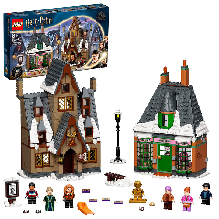 LEGO 76388 Harry Potter Besuch in Hogsmeade Spielzeug für Jungen und Mädchen ab 8 Jahre, Set zum 20.