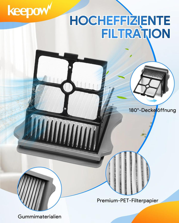 KEEPOW 7 Stück Zubehörset für Tineco Floor One S5/S5 Pro/S5 Pro 2/S5 Extreme nass trockensauger, 2 B