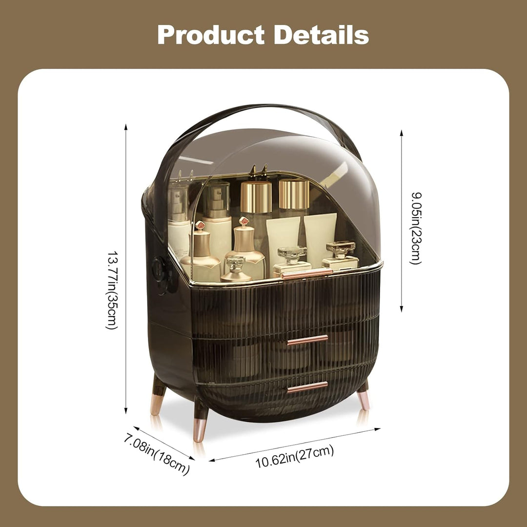 Galatée Retro Serie 180°Drehbar Tragbare Make Up Organizer Kosmetikbox Kosmetische Aufbewahrungs Box