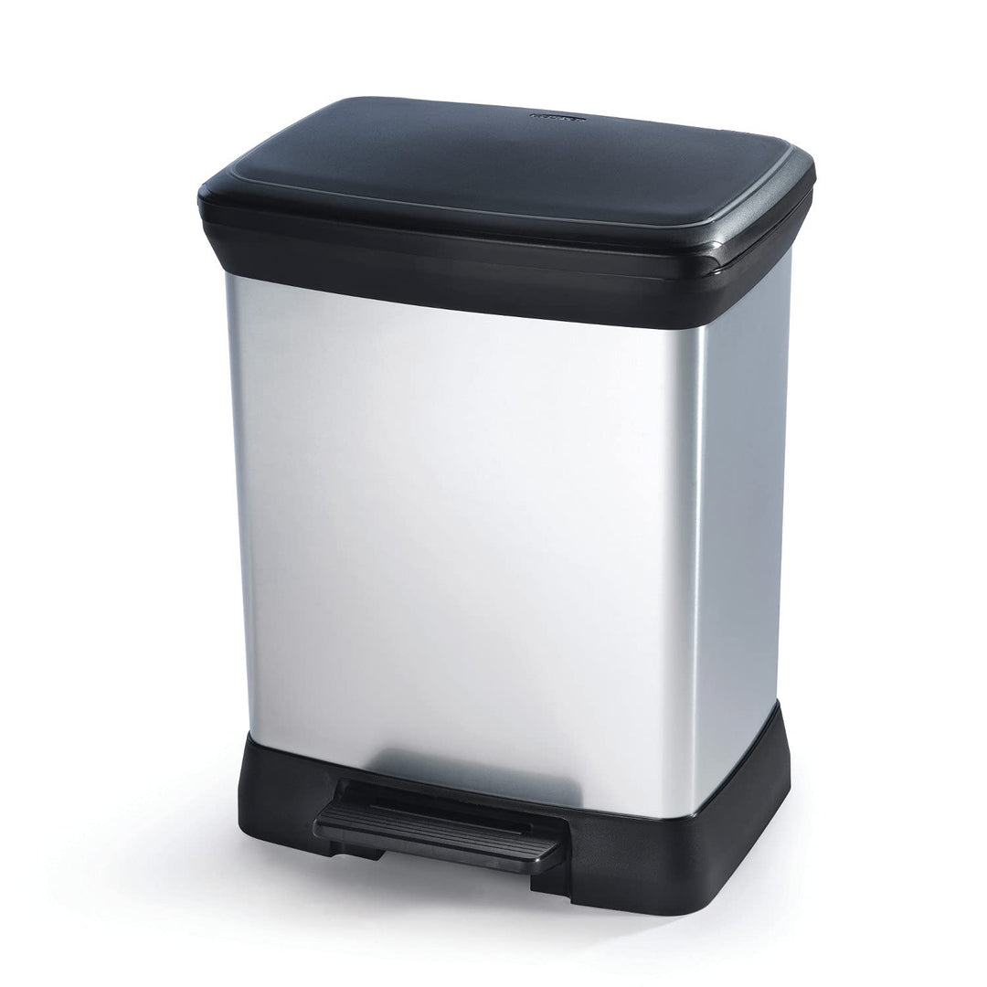 CURVER Abfalleimer, Silber, 30 L