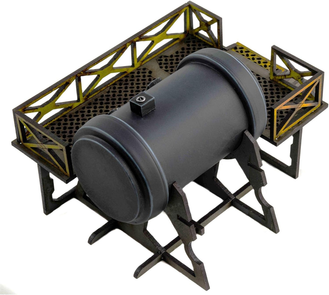 War World Gaming Industry of War Brennstoffspeicher Vorbemalt - 28mm Sci-Fi Industriell Tabletop War